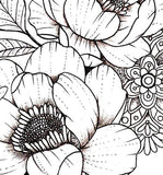 sexy peony mandala half sleeve tattoo design