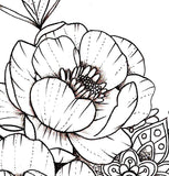 sexy peony mandala half sleeve tattoo design