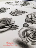 6 amazing realistic roses tattoo design high resolution downloadcreated by tattooists