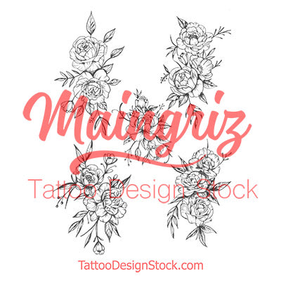 sexy rose line work tattoo design