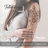 Rose mandala tattoo design high resolution download