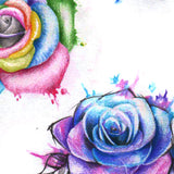 5 Roses watercolor digital tattoo design references 