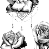 rose, lace and pearl tattoo designs high resolution download by tattoo artist
