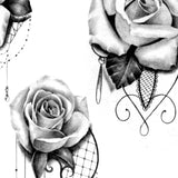 rose and lace tattoo design high resolution download by tattoo artist