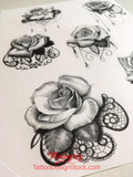 roses and lace tattoo designs high resolution download by tattoo artist