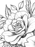 Oriental Roses tattoo design references high resolution download