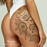 Oriental Roses - tattoo design download #1