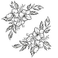 flowers underboob tattoo design reference