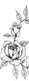 2 roses sideboob tattoo design digital download by tattoo artist