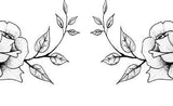 2 roses sideboob tattoo design digital download by tattoo artist