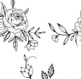 5 Roses side boobs tattoo design high resolution download