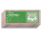 Merry Christmas "English" - Tattoo Gift Vouchers
