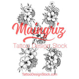 Hibiscus Mandala tattoo design
